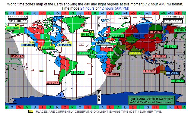 Realtime Sunclock Time Zone Map Synchronization F Lux Forum